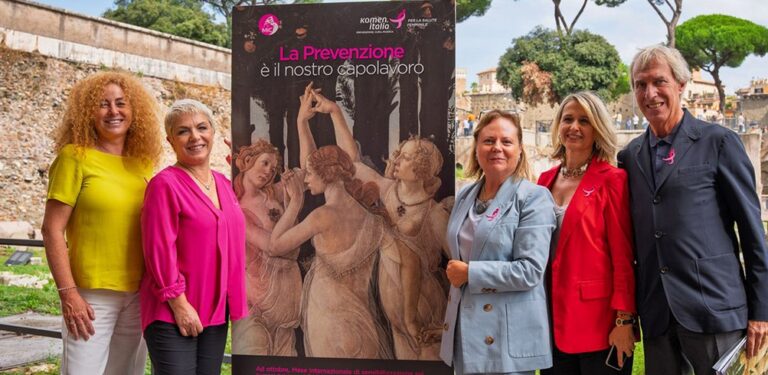 Komen Italia,la conferenza stampa al Colosseo